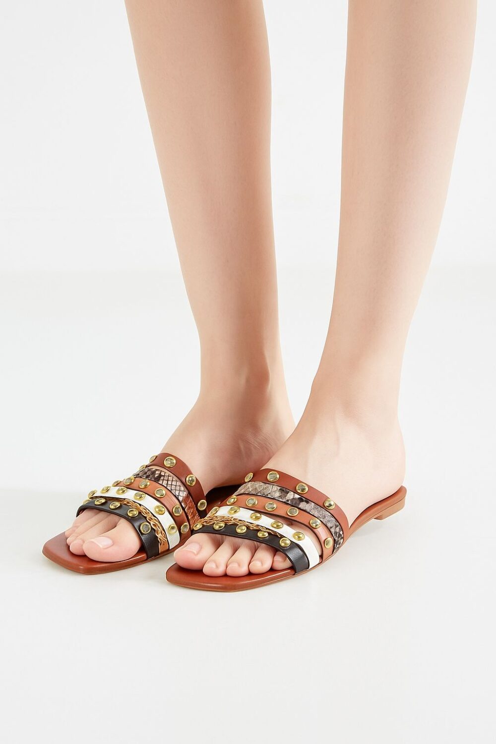 JIMMY CHOO STUDS FLATS
